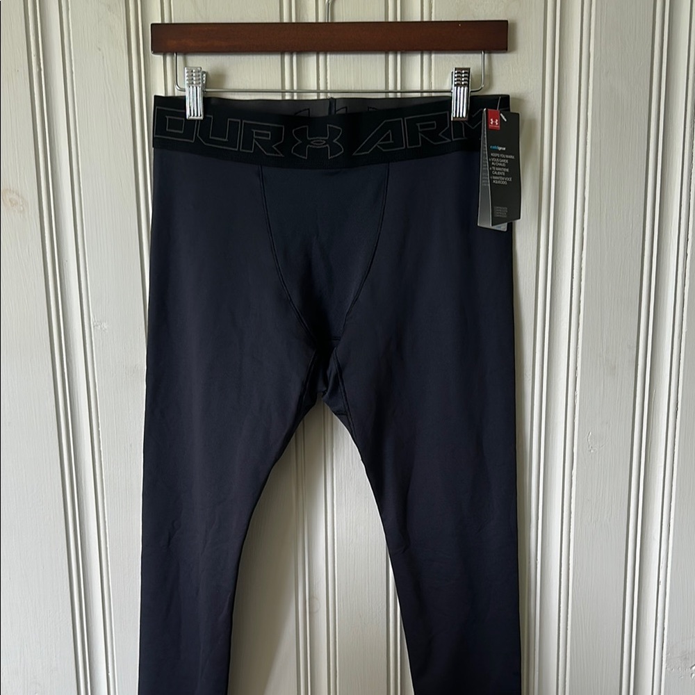NWT Under Armour Cold Gear Compression Pants Black Size L